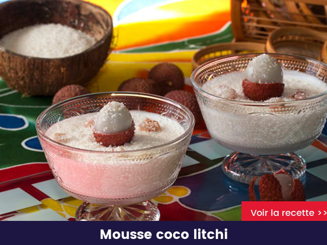 Mousse coco litchi